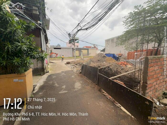 Hình ảnh Đất thổ cư 1/KP6-8-Thị trấn Hóc Môn.Dt 4,5x14~62m2~2,8ty 3