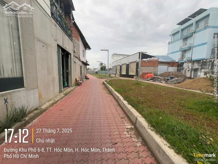 Hình ảnh Đất thổ cư 1/KP6-8-Thị trấn Hóc Môn.Dt 4,5x14~62m2~2,8ty 4