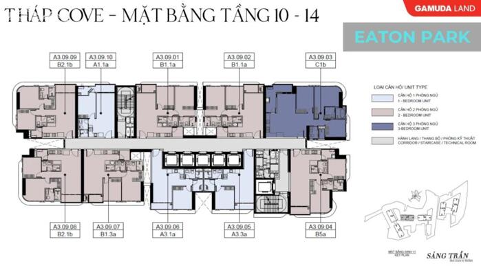 Hình ảnh Phân phối giỏ hàng chuyển nhượng và giỏ hàng mới nhất của CĐT dự án Eaton Park 5