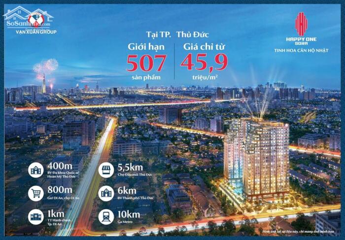 Hình ảnh Happy One Sora 2PN 2WC 69m2. Giá F0 giai đoạn 1. Trực tiếp CDT, chiết khấu 17,5% 5