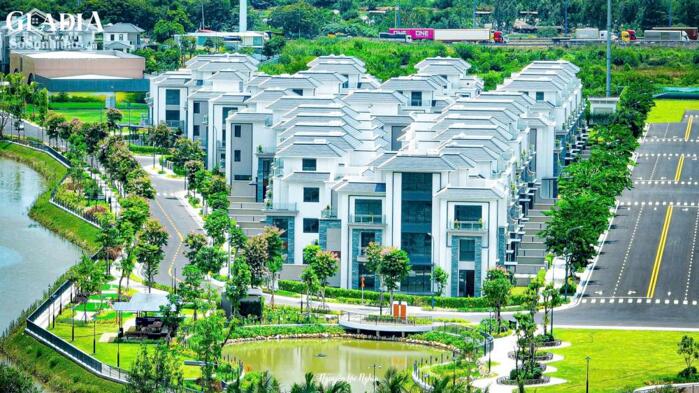 Hình ảnh Biệt thự Gladia Khang Điền Q2 giáp sông, giá từ 25-60 tỷ, Sổ hồng riêng. Nhận nhà 10/2025 7