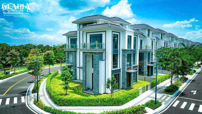 Hình ảnh Biệt thự Gladia Khang Điền Q2 giáp sông, giá từ 25-60 tỷ, Sổ hồng riêng. Nhận nhà 10/2025 4
