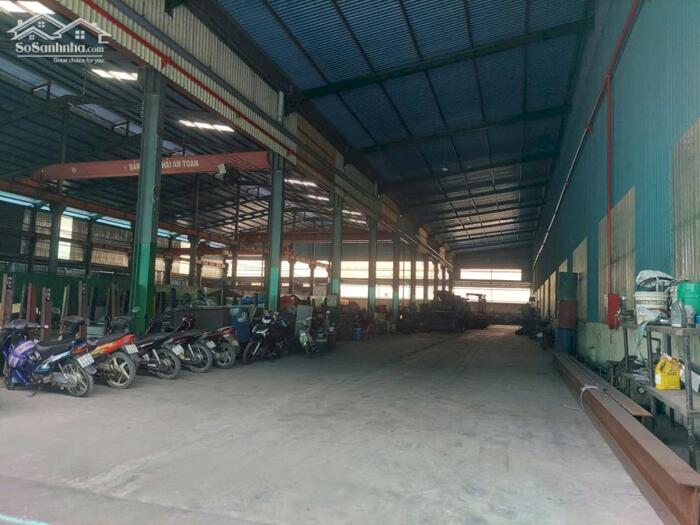 Hình ảnh https://khoxuongmiennam.com.vn/ Cho thuê Kho Xưởng 1.650m2 Bến Lức, Long An. Có sẵn palang, điện bình 1