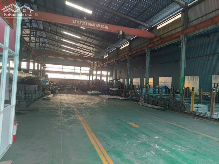 Hình ảnh https://khoxuongmiennam.com.vn/ Cho thuê Kho Xưởng 1.650m2 Bến Lức, Long An. Có sẵn palang, điện bình 0