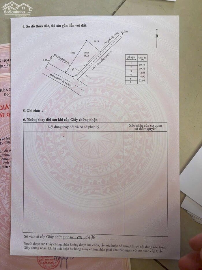 Hình ảnh Đất thổ cư 182m2 lô góc 2 mt đường 7 mét xã Tân Lân giá đầu tư 1 tỏi 30tr 4