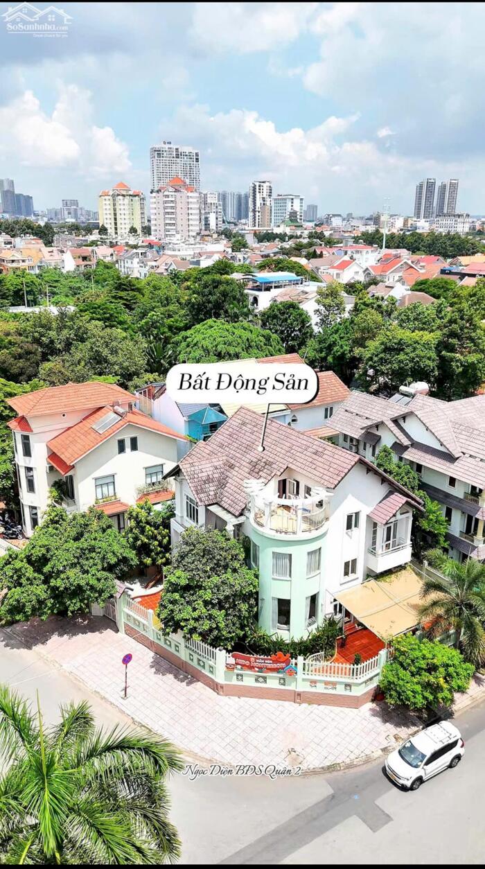 Hình ảnh Biệt Thự Hầm 3 Tầng 377m2(20x20) Góc 2 Mặt Tiền Dương Văn APAK,Quận 2 1