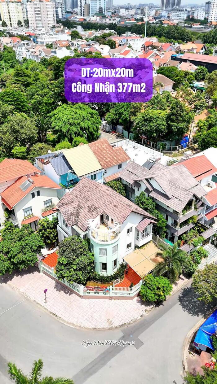 Hình ảnh Biệt Thự Hầm 3 Tầng 377m2(20x20) Góc 2 Mặt Tiền Dương Văn APAK,Quận 2 4