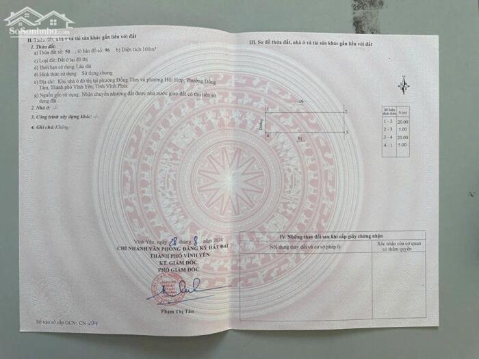 Hình ảnh Bán đất kdt Vân Hội City, Vĩnh Yên. 2