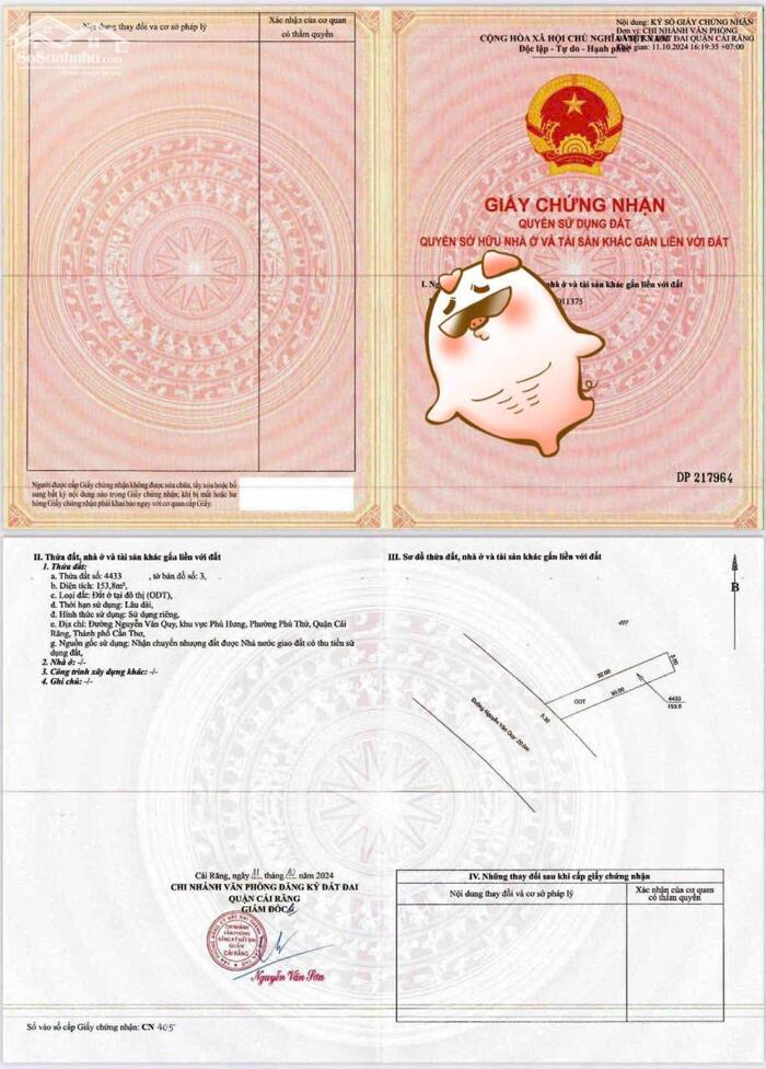 Hình ảnh Bán đất thổ cư mặt tiền đường nguyễn văn quy hưng phú 0