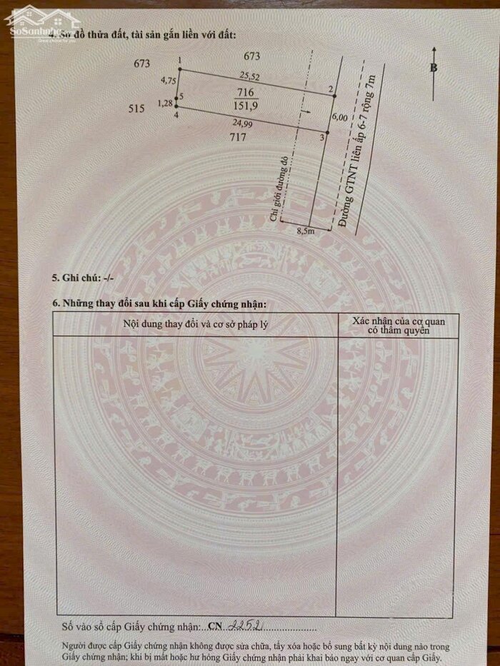 Hình ảnh Đất thổ cư 152m2 mt đường 7 mét xã Phước Đông ( Tân Lân Mới) giá đầu tư 780tr 3