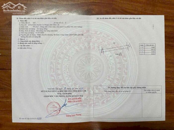 Hình ảnh Ea Kiết-Cư Mgar- Đắk Lắk dt 1000m2 đường oto tới đât giá chỉ 139tr bao sổ 0