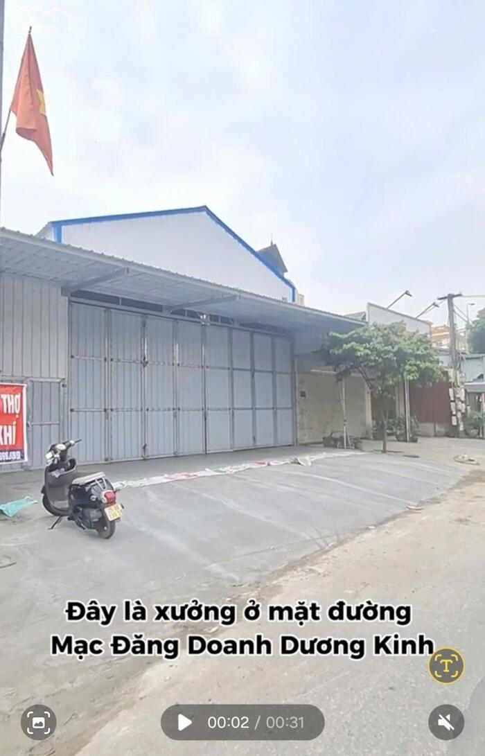 Hình ảnh Bán kho xưởng 300m2 mặt đường Mạc Đăng Doanh, Dương Kinh, Hải Phòng 0