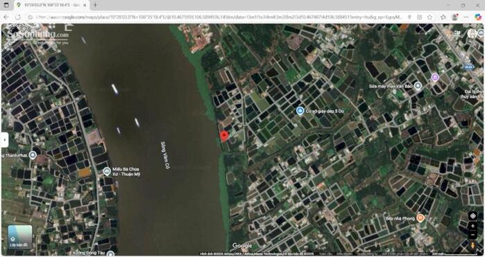 Hình ảnh Đất full thổ 609m2 mt view sông Vàm cỏ xã Tân Chánh giá rẻ trọn sổ 700tr 2