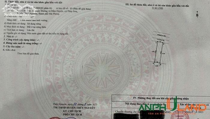 Hình ảnh Chính chủ cần bán 02 lô đất khu đấu giá Cửa Trại, phường Thuỷ Nguyên, TP Hải Phòng 2