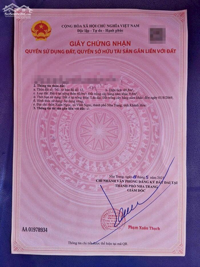 Hình ảnh Bán Đất Khu Dân Cư Hòn Thơm – Vĩnh Ngọc – Tây Nha Trang 4