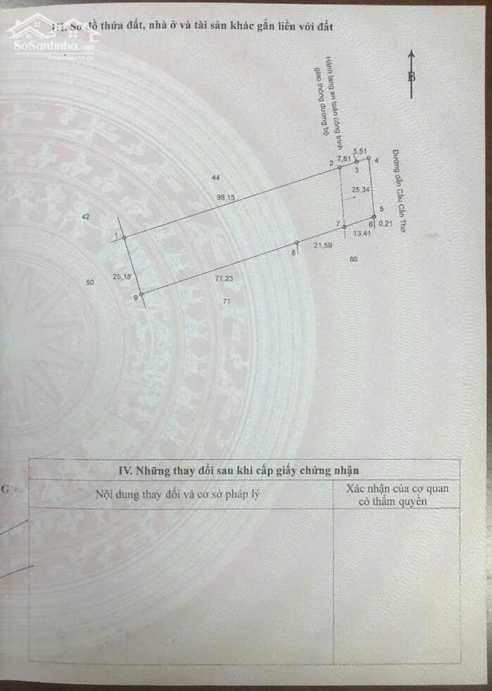 Hình ảnh Bán 2717m2 đất mặt tiền đường dẫn Cầu Cần Thơ, Phường Đông Thuận, Bình Minh 5