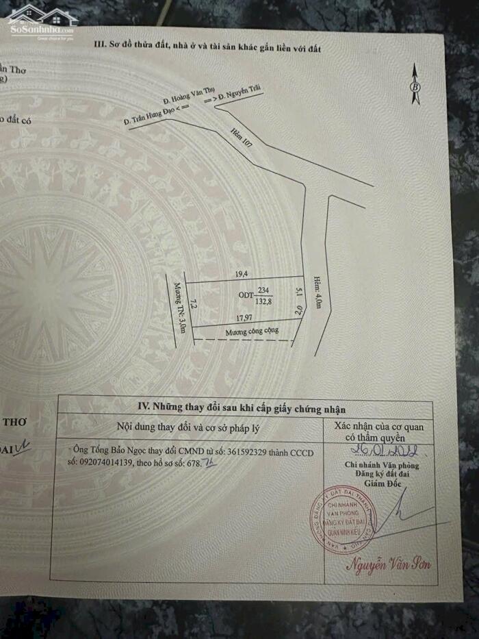 Hình ảnh Bán NỀN MẶT TIỀN chợ An Cư, Diện tích chuẩn đẹp, sổ Hồng sang tên nhanh 5