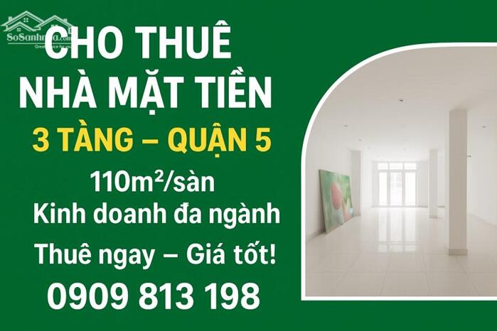 Hình ảnh ️️️Cho Thuê Nhà Mặt Tiền P.Chợ Quán Quận 5.️️️ 0