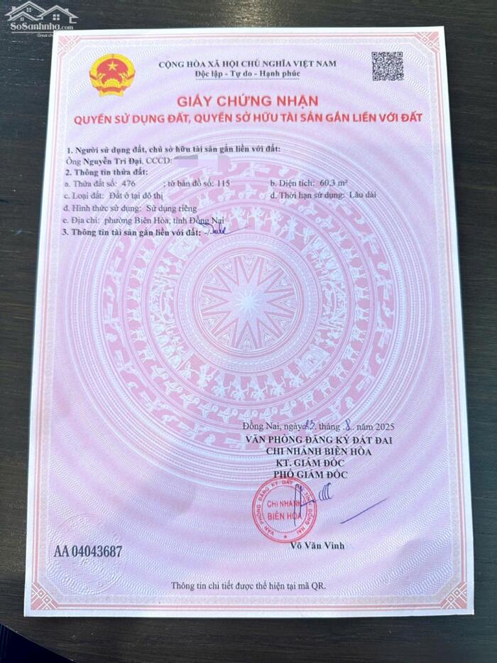 Hình ảnh DỰ ÁN MỚI RA MẮT – 9 LÔ ĐẤT P. BIÊN HOÀ (Bửu Hoà cũ). Giá Đầu Tư 2