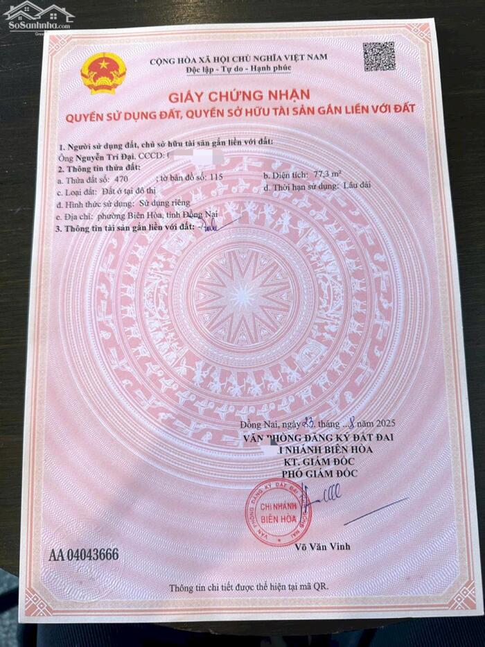 Hình ảnh DỰ ÁN MỚI RA MẮT – 9 LÔ ĐẤT P. BIÊN HOÀ (Bửu Hoà cũ). Giá Đầu Tư 8