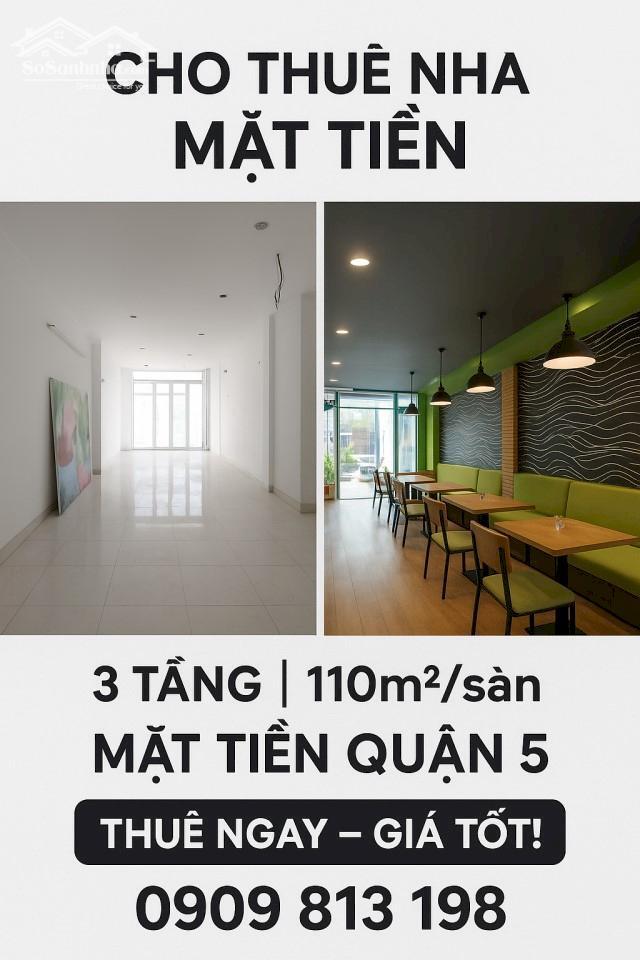 Hình ảnh CHO THUÊ NHÀ MẶT TIỀN – 3 TẦNG KINH DOANH QUẬN 5 0