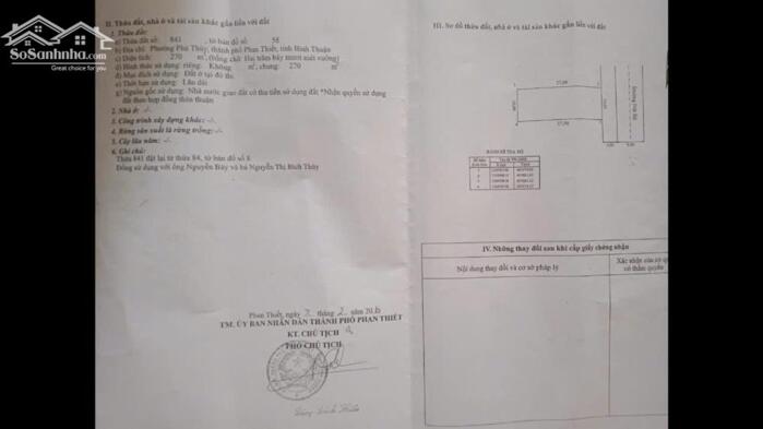 Hình ảnh Bán lô Đào Tấn ,Phường Phú Thủy, Phan Thiết , tỉnh Lâm Đồng ,hướng Đông giá 12 tỷ 2