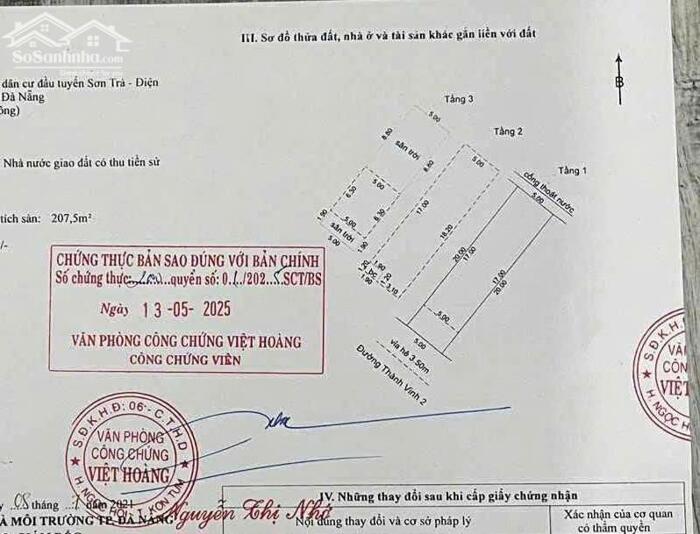 Hình ảnh Tôi cần bán nhà 3 tầng mặt tiền Thành Vinh 2 , Phường Sơn Trà ( VỊ TRÍ CÁCH BIỂN 300M ) ⭐⭐⭐⭐⭐ 2