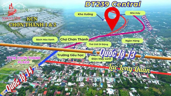 Hình ảnh Cần bán gấp lô đất mặt tiền đường Phạm Hồng Thái, Xã Minh Long, Chơn Thành 3