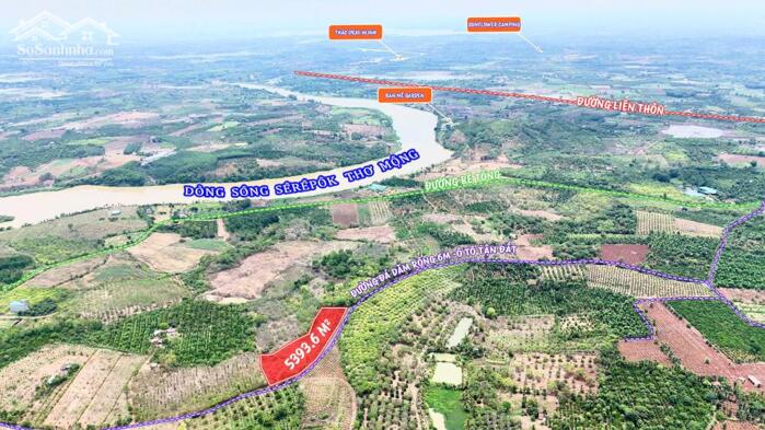 Hình ảnh Hòa Phú- Buôn Ma Thuột- Đắk Lắk dt hơn 5 sào view sông Serepok xinh đẹp đất sẵn cà phê và sầu chỉ nhỉnh 1 tỷ 1
