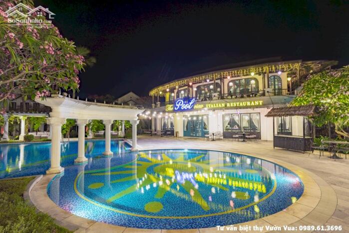 Hình ảnh Lô biệt thự mặt hồ Sen siêu đẹp, bể bơi đông nam, 3 tầng, tự kinh doanh được 1