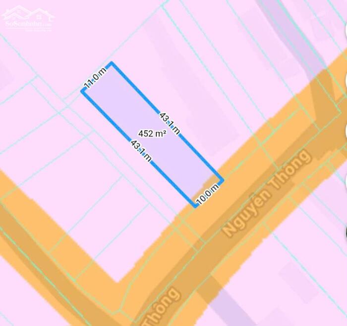 Hình ảnh bán đất biển lagi, lâm đồng. DT 10x43 nở hậu 11m MT nguyễn Thông, giá 200 triệu 1m 4