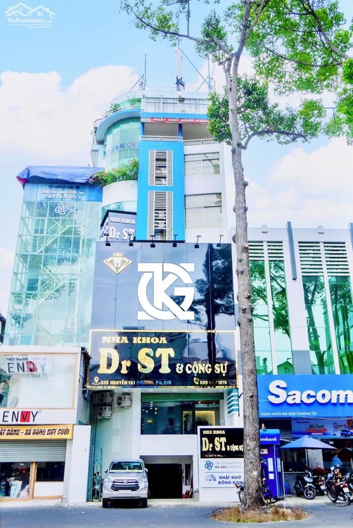 Hình ảnh Cho Thuê Nhà Mặt Tiền: 535 Nguyễn Tri Phương - Quận 10 - 8x20m, hầm, 5 tầng 0