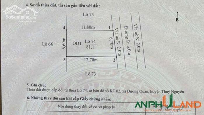 Hình ảnh Chào bán lô đất TĐC Bấc Vang, phường Thuỷ Nguyên (Dương Quan), TP Hải Phòng 2