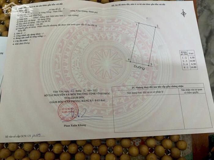 Hình ảnh Cần tiền bán Gấp đất đẹp Khu A Nam Đầm Vạc, Vĩnh yên 4