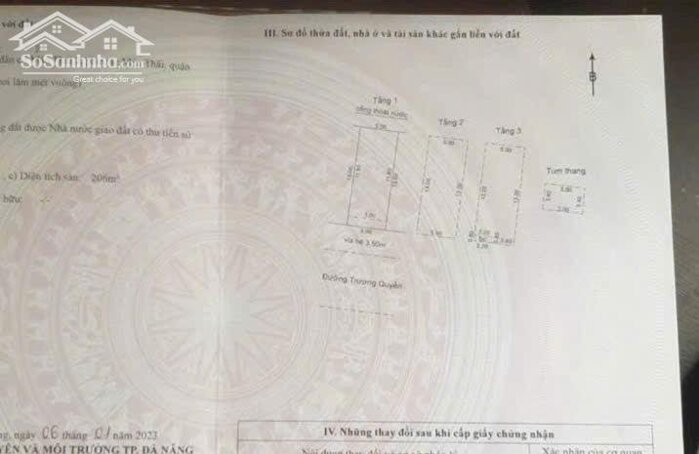 Hình ảnh Chính chủ bán nhà 3 tầng mặt tiền đường 7M5 Trương Quyền , Phường Sơn Trà ( Gần Biển Mân Thái ) ⭐⭐⭐ 0