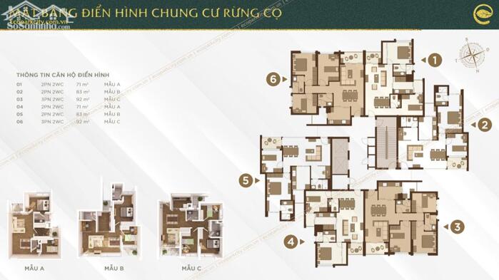 Hình ảnh Bán 3 ngủ, 90m2 - chung cư Rừng Cọ , khu đô thị Ecopark - Giá 4 tỷ 575 bao sổ 1