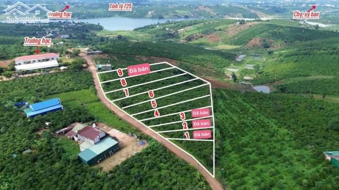 Hình ảnh Chỉ còn duy nhất 3 lô 1000m2 sẵn 100m2 thổ cư view hồ mặt tiền đường bê tông ôtô tới đất view thoáng đẹp 0