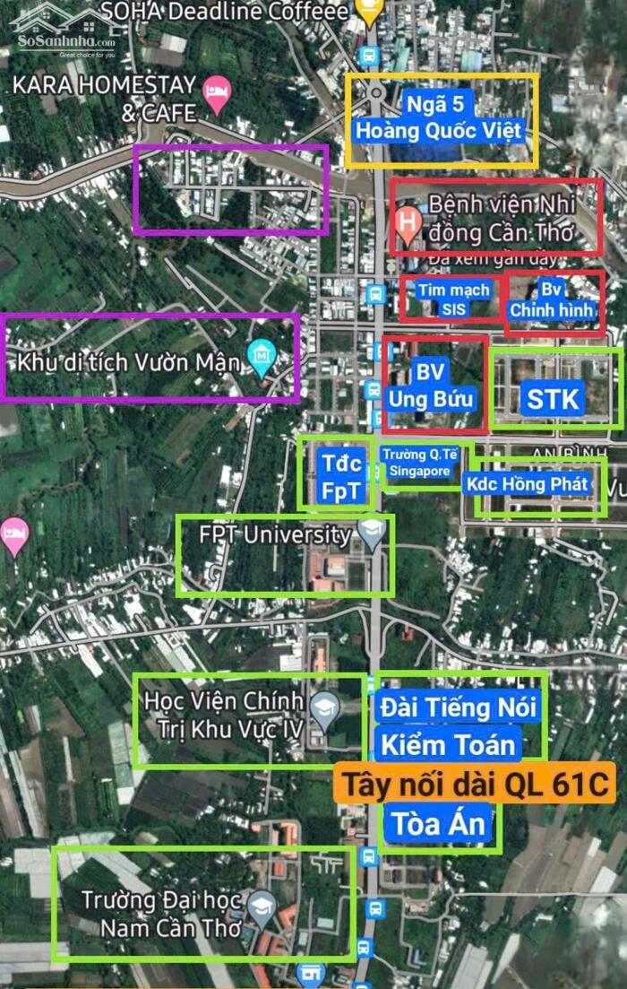 Hình ảnh Cặp Nền Mặt tiền đường Nguyễn Văn Cừ - Xéo Bệnh viện Nhi Đồng & SIS, P.Long Tuyền 2
