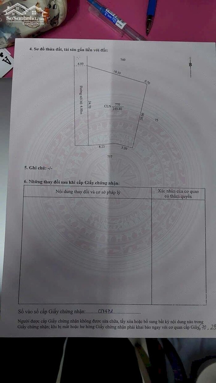 Hình ảnh Bán nền rộng 350m2 hẻm bờ kè gạch cam giá chưa tới 1 tỷ 1
