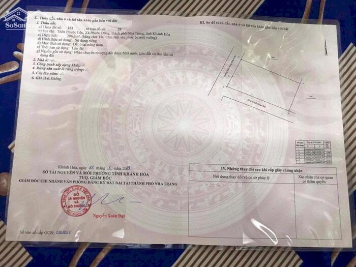 Hình ảnh BÁN GẤP LÔ ĐẤT 2 MẶT TIỀN HẺM VƯỜN XOÀI PHƯỚC ĐỒNG- 206M2 THỔ CƯ 100% 0