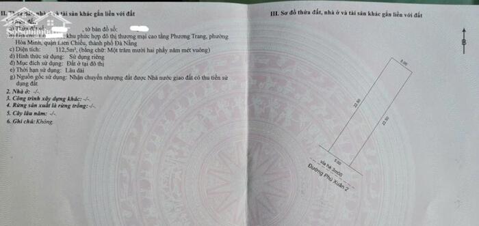 Hình ảnh Chính chủ bán lô đất MT Phú Xuân 2,P Hòa Minh,Quận Liên Chiểu.Đà Nẵng. 3