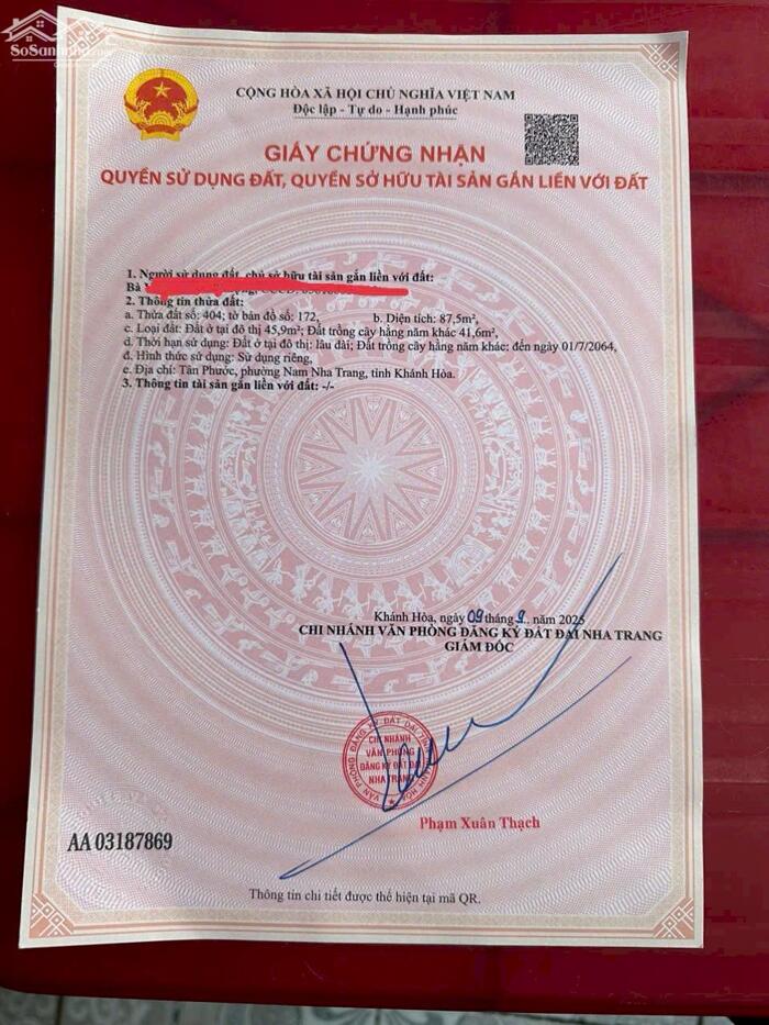 Hình ảnh Bán Gấp Lô Hẻm Phước Long - Phường Nam Nha Trang 3