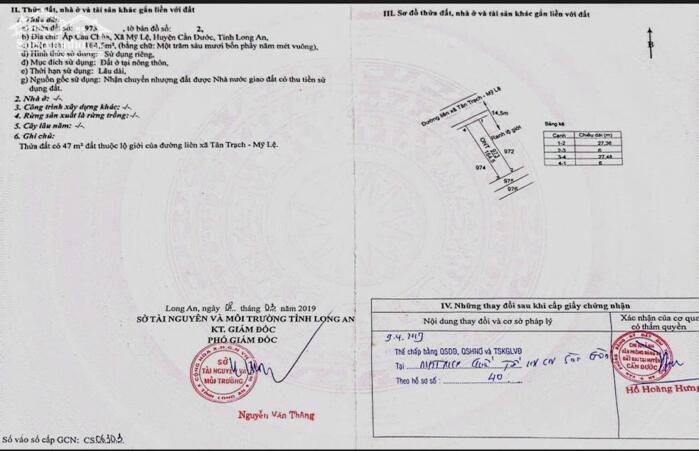 Hình ảnh Chủ kẹt cần bán gấp 164m2 mt đường nhựa 8m xã Tân Trạch - Mỹ Lệ giá rẻ đầu tư 3