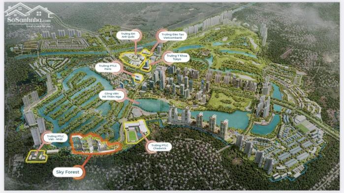 Hình ảnh Bán 2 ngủ 2 vệ sinh , 74m2 sử dụng - chung cư Sky Forest , KĐT Ecopark - Chỉ 4 tỷ 850 1