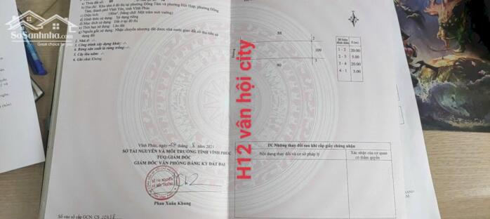 Hình ảnh Bán đất Vân hội city, phường Đồng tâm, Vĩnh yên 3