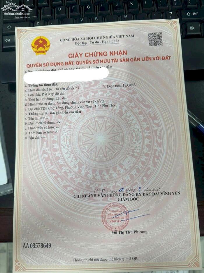 Hình ảnh Bán đất mặt phố Đoàn Thị Điểm, Liên bảo, Vĩnh yên. Gần mọi tiện ích 4