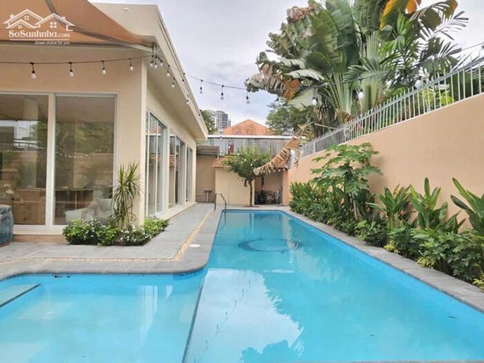 Hình ảnh Bán Villa Hồ Bơi Sân Vườn 555m2(20mx28m) Góc 2 Mặt Tiền,Thảo Điền,Q2-Giá 140 Tỷ TL 0