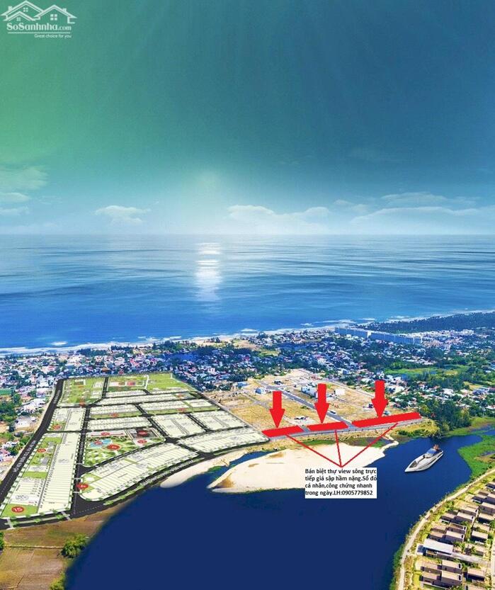 Hình ảnh Bán lô biệt thự view trực diện sông Cổ Cò trục 20,5m giá đầu tư 0