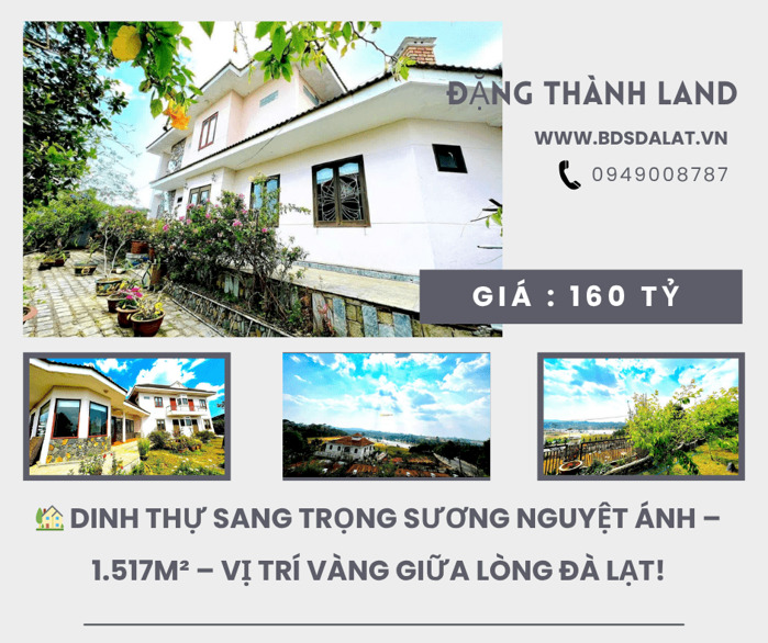 Hình ảnh Siêu biệt thự sân vườn Sương Nguyệt Ánh – trung tâm Đà Lạt, 1.517m², giá 160 tỷ! 9