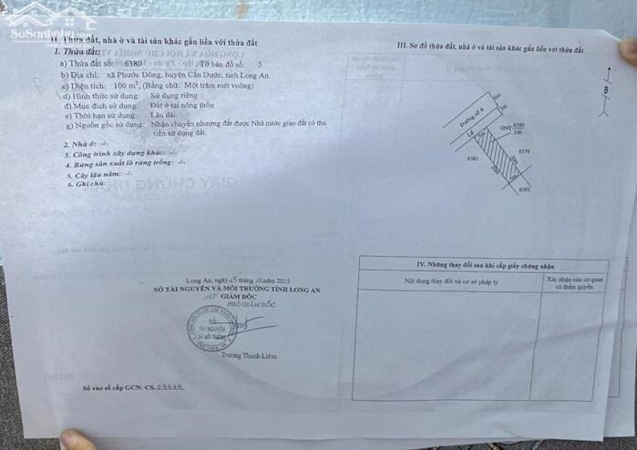 Hình ảnh Chủ cần bán gấp nền đẹp 100m2 kdc Phước Đông giá rẻ đầu tư 950tr 5